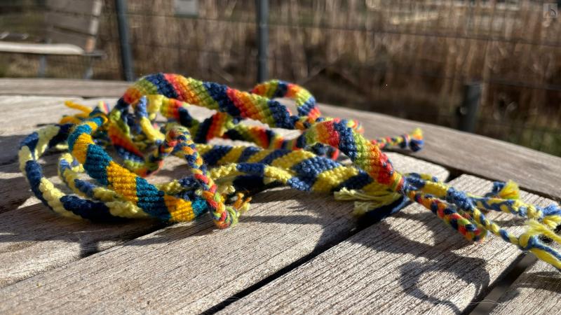 Freundschaftsb�nder in Blau / Gelb