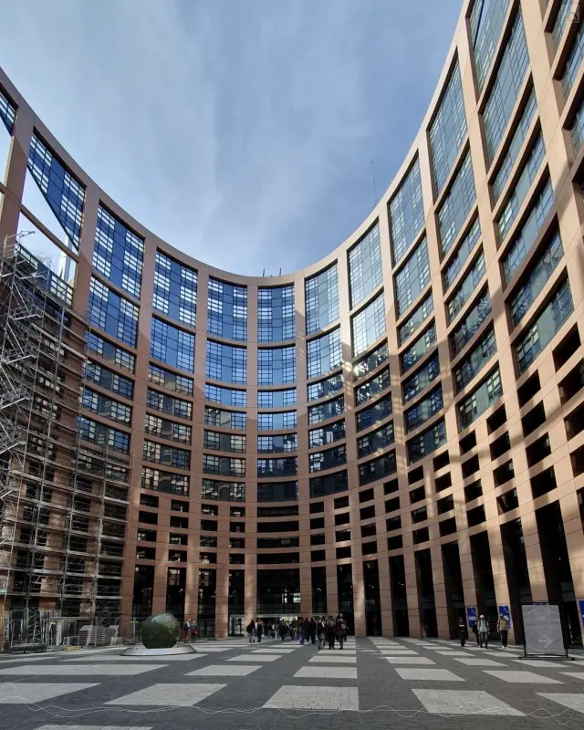 Innenhof des Europaparlaments