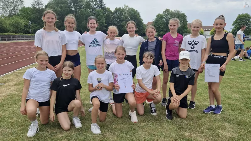 M�dchenmannschaft beim Kreisschulsportfest