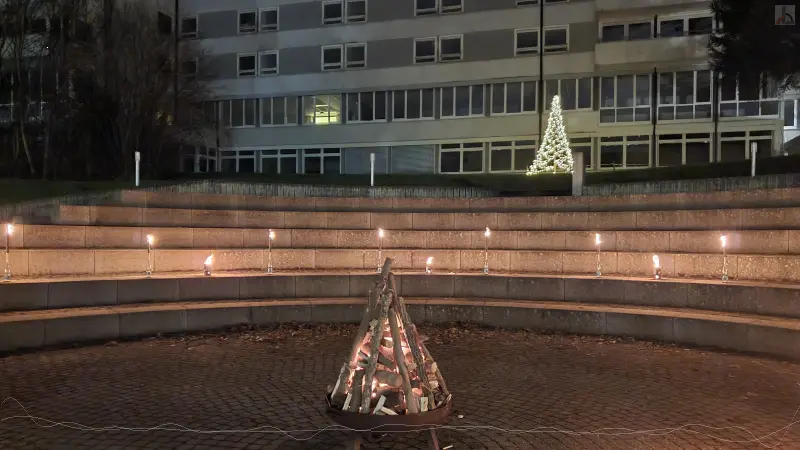 Feuer im Atrium