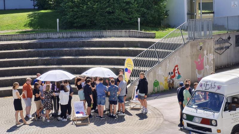 Eiswagen im Atrium