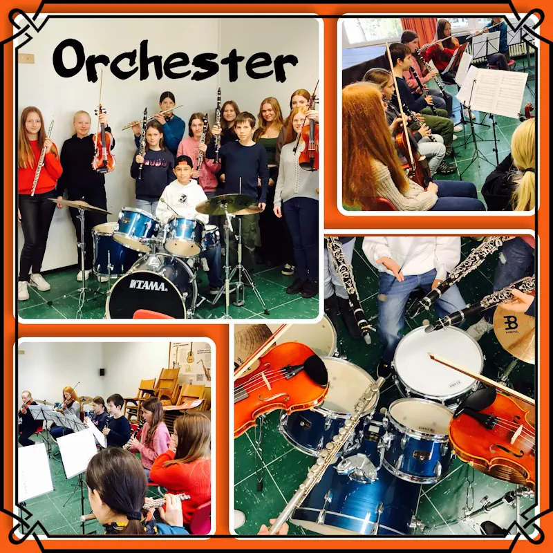 Proben und Aufführungen mit dem Orchester